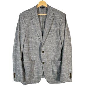 Banana Republic Tollegno 1900 3D Wool Linen Blend Actual 39R Unstructured Blazer